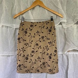 Vintage floral mini shirt